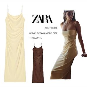 ZARA butter dress